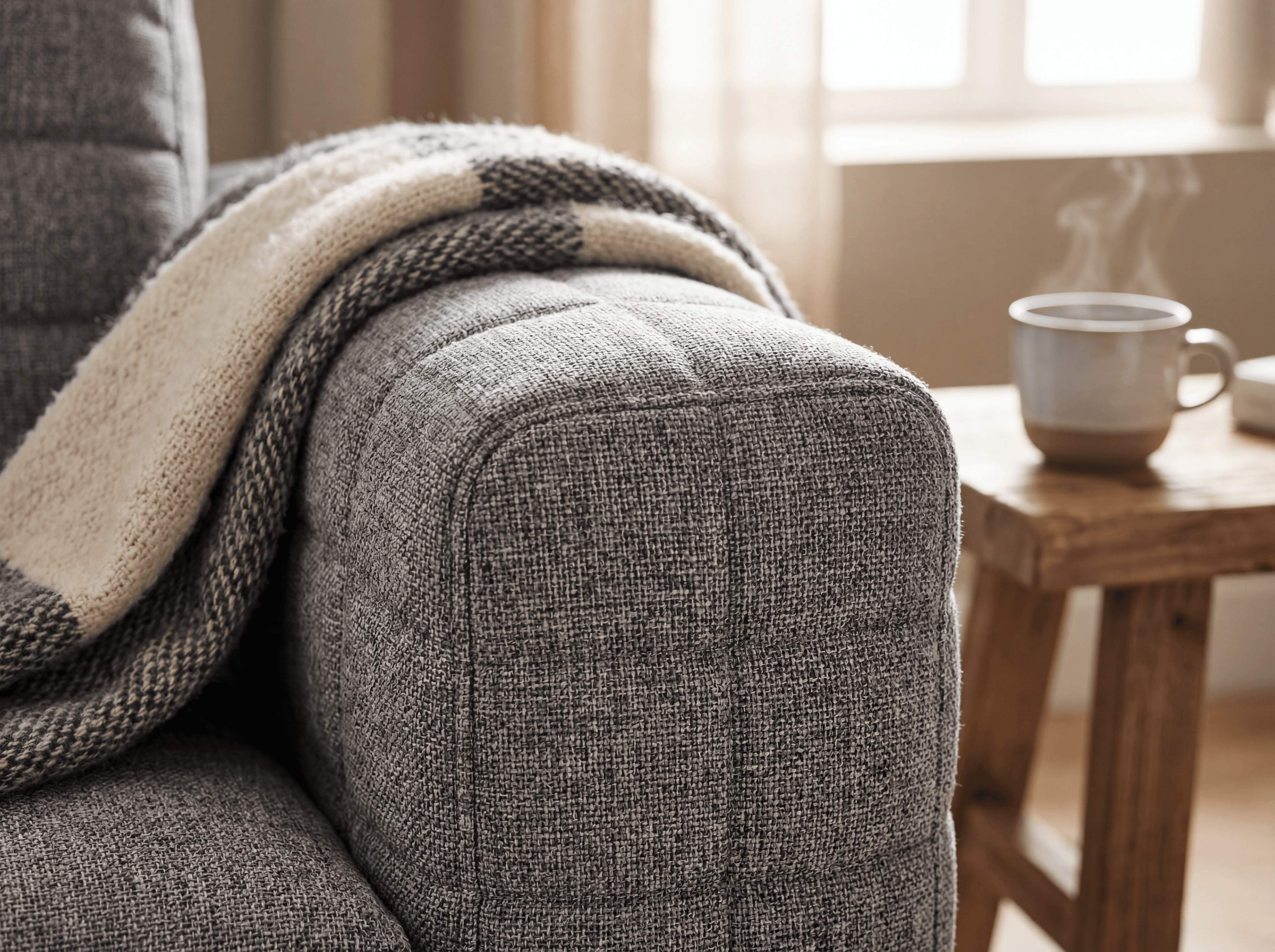 Orka Right Hand Corner Sofa - RHC detail shot