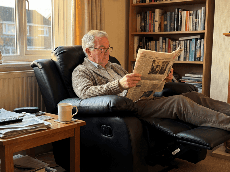 Geoffrey with their Valencia Recliner